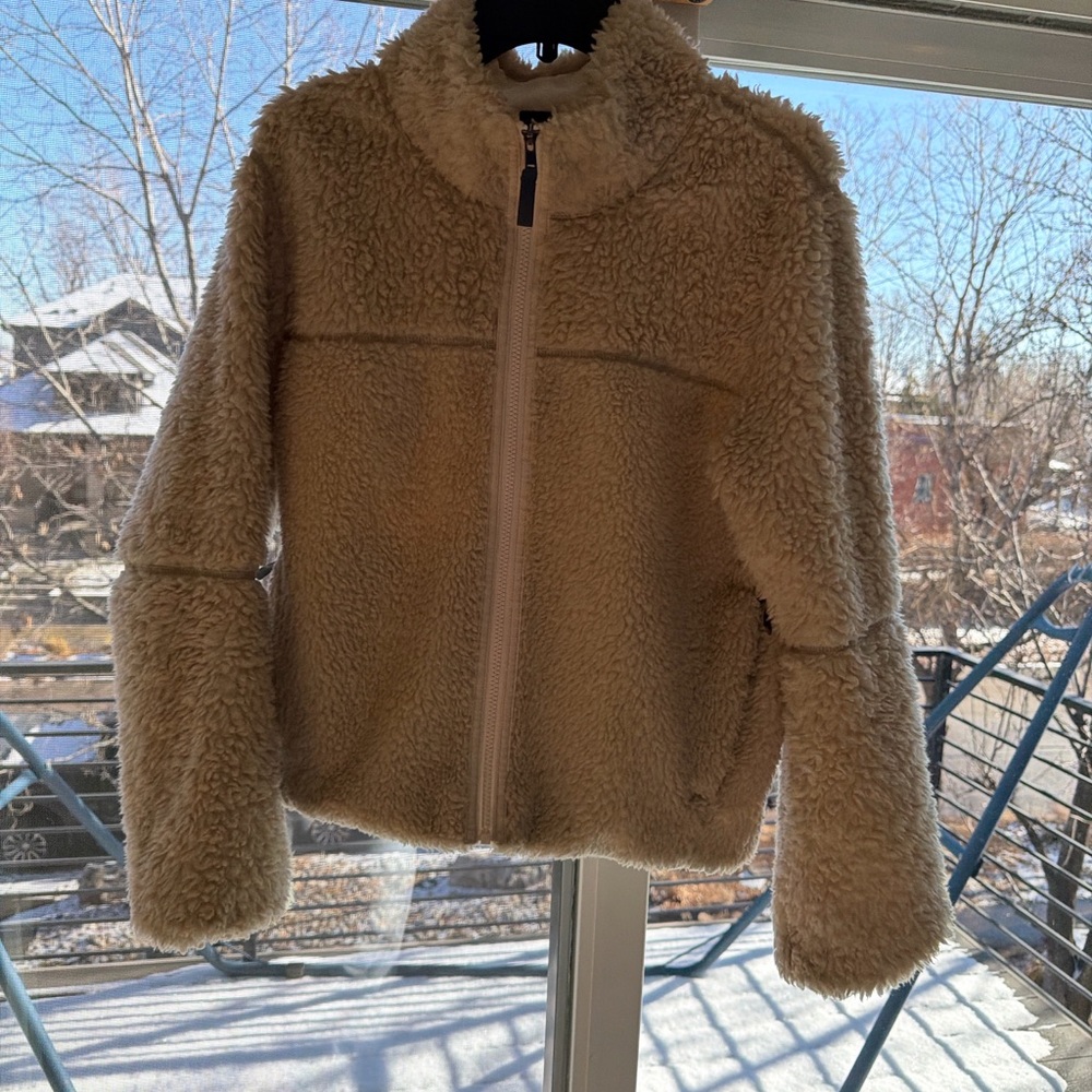 Patagonia Women’s Lunar Dusk High-Pile Sherpa Fleece Jacket Cream Size M STY2309 - Picture 6 of 11